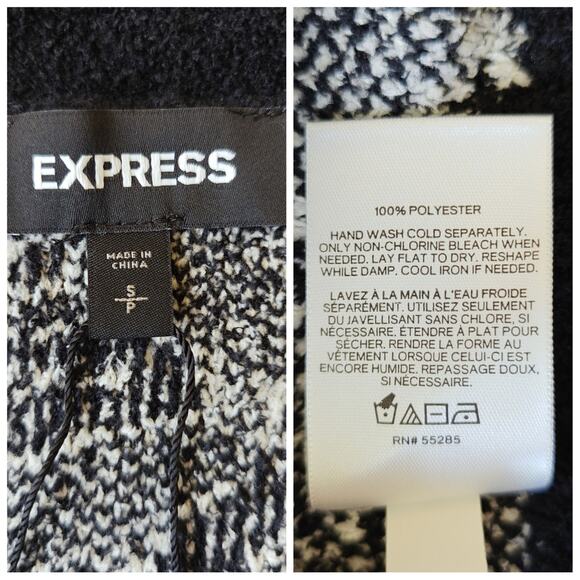 Express open front leopard print cardigan sz S NWOT - Picture 9 of 9